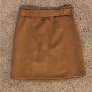 Belted Mini Skirt